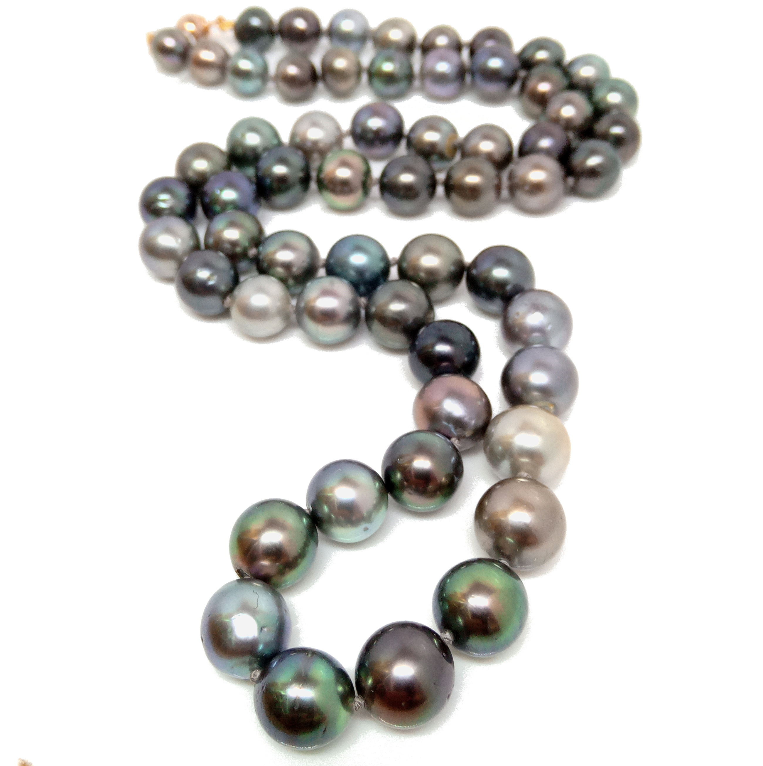 Multicoloured Tahitian Round Necklace